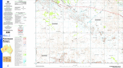 Petermann Ranges SG52-07 Topographic Map 1:250k