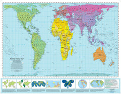 Peters Desk Top World Map 430 x 280mm
