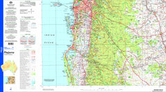Pinjarra SI50-02 Topographic Map 1:250k