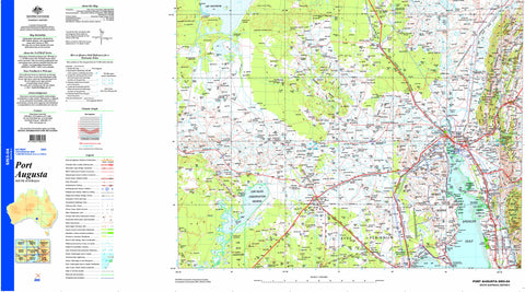 Port Augusta SI53-04 Topographic Map 1:250k