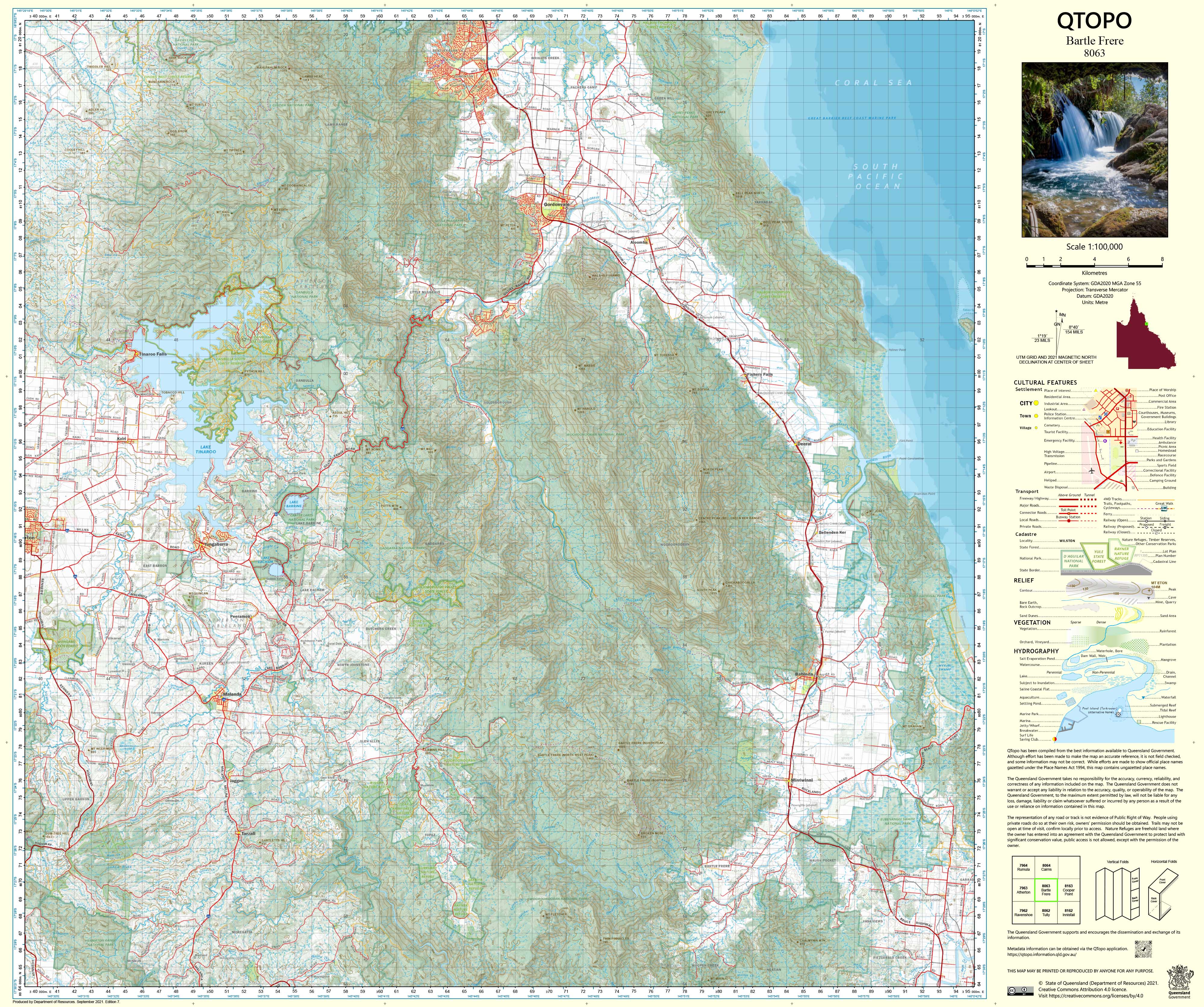 Calfresh Map Qld Queensland 100k Topographic Maps | Mapworld