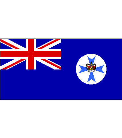 Queensland State Flag with Sleeve (knitted) 1800 x 900mm