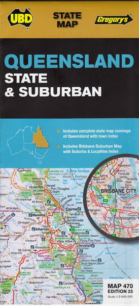 Queensland State & Suburban UBD 470 Map