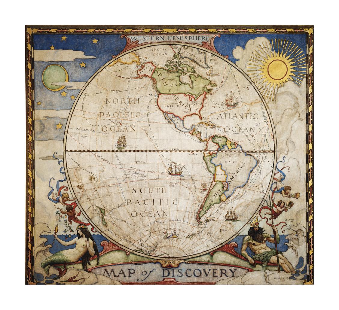 Shop　Hemisphere　Geo　Mapworld　by　Western　Discovery,　of　Map　Nat