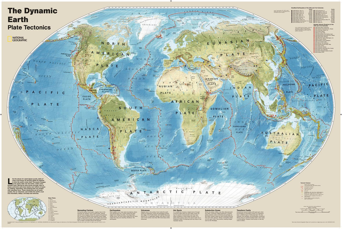 The Dynamic Earth Wall Map – National Geographic | Mapworld