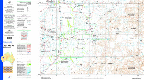 Robertson SF51-13 Topographic Map 1:250k