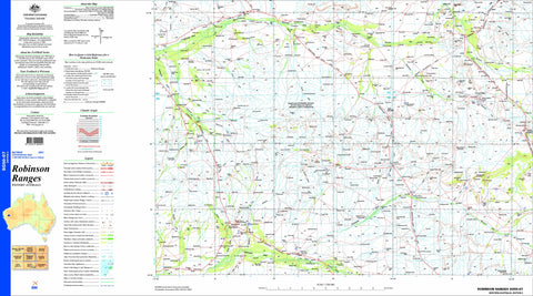 Robinson Ranges SG50-07 Topographic Map 1:250k