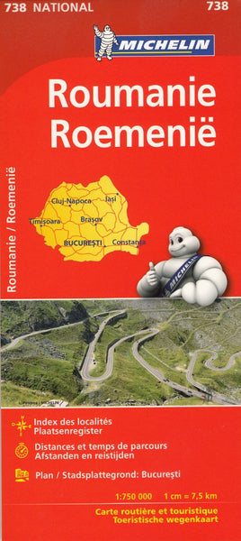 Romania Michelin Map 738