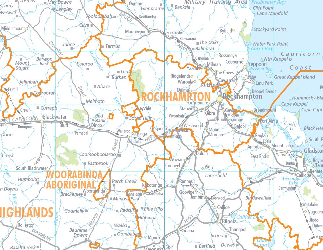 Local Qld Map Queensland Local Government Areas Map Laminated | Mapworld