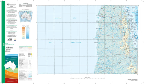Mitchell River Raft Map SD-54 Mitchell River 1:1 Million General | Mapworld