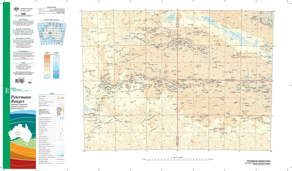 SG-52 Petermann Ranges 1:1 Million General Reference Topographic Map