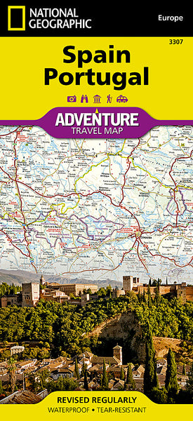 Spain & Portugal National Geographic Folded Map