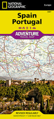 Spain & Portugal National Geographic Folded Map