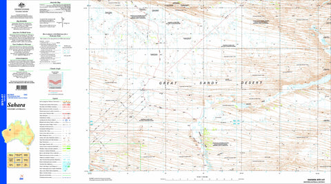 Sahara SF51-07 Topographic Map 1:250k