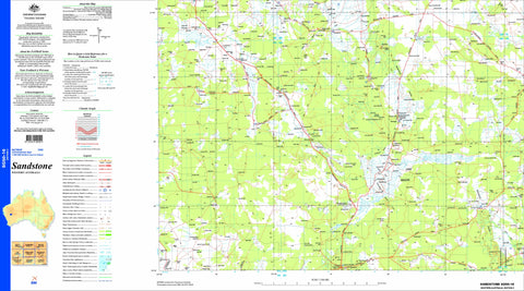 Sandstone SG50-16 Topographic Map 1:250k