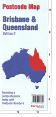 Brisbane & Queensland Folded Postcode Map