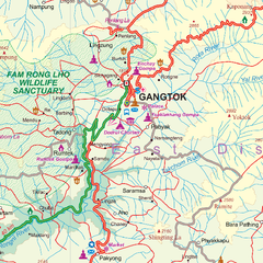 Sikkim & India Northeast ITMB Map