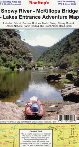 Snowy River, McKillops Bridge, Lakes Entrance Adventure Map 