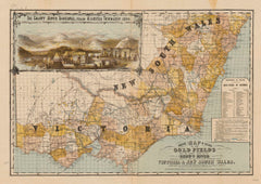 Snowy River Gold Fields Wall Map