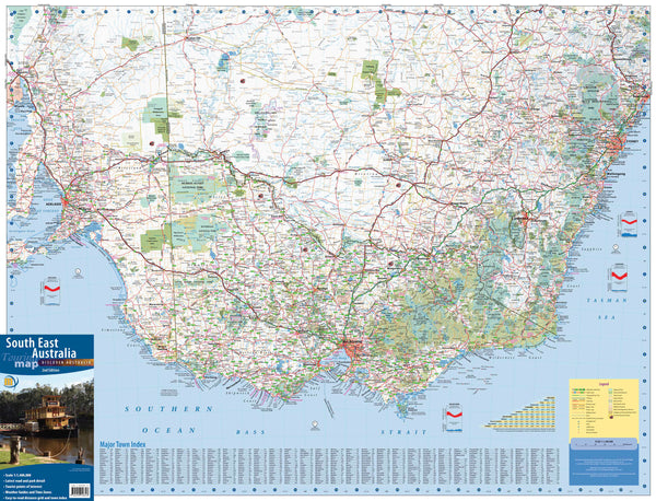 South East Australia Meridian 1005 x 815mm Wall Map
