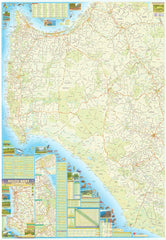 South West Corner Western Australia Laminated Wall Map QPA