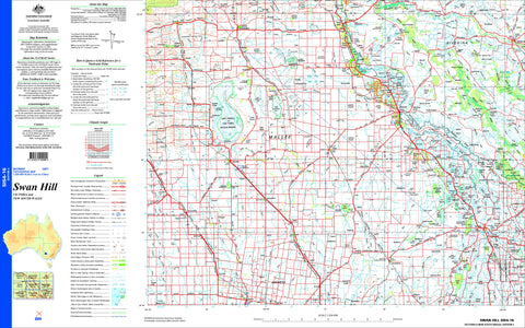 Swan Hill SI54-16 Topographic Map 1:250k