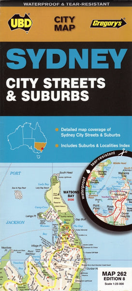 Sydney City Streets & Suburbs Map UBD 262