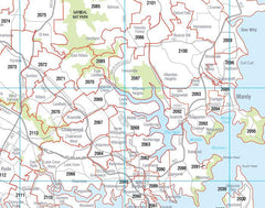 Sydney & New South Wales Folded Postcode Map