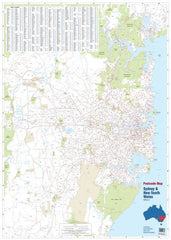 Sydney & New South Wales Folded Postcode Map