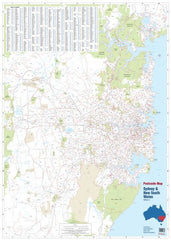 Sydney & New South Wales Folded Postcode Map | Mapworld