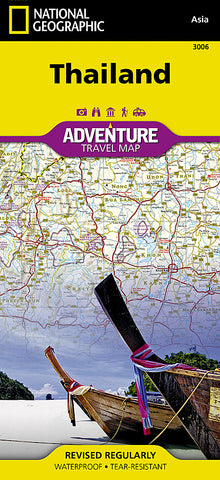 Thailand National Geographic Folded Adventure Map