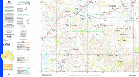Talbot SG52-09 Topographic Map 1:250k 