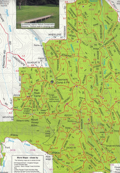 Tallarook Forest Activities Map Rooftop | Mapworld