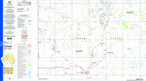 Tanami SE52-15 Topographic Map 1:250k