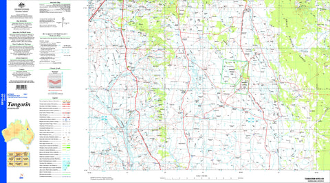 Tangorin SF55-05 Topographic Map 1:250k