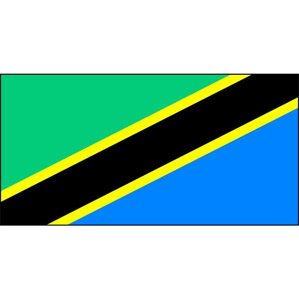 Tanzania Flag 1800 x 900mm