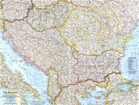The Balkans - Published 1962 by National Geographic