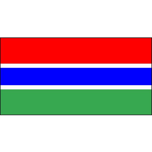 The Gambia Flag 1800 x 900mm