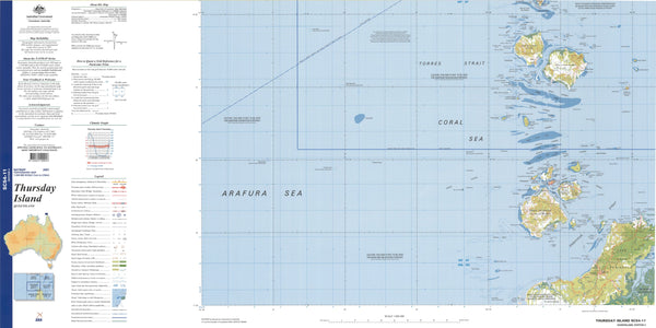 Thursday Island SC54-11 Topographic Map 1:250k