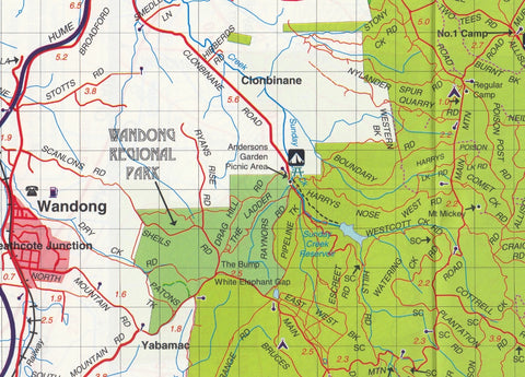 Toolangi - Macedon Adventure Map Rooftop | Mapworld