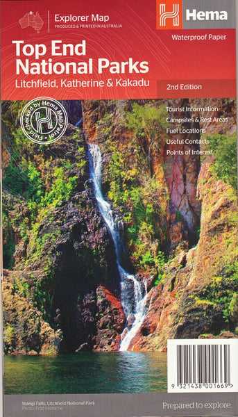 Top End National Parks Map Hema