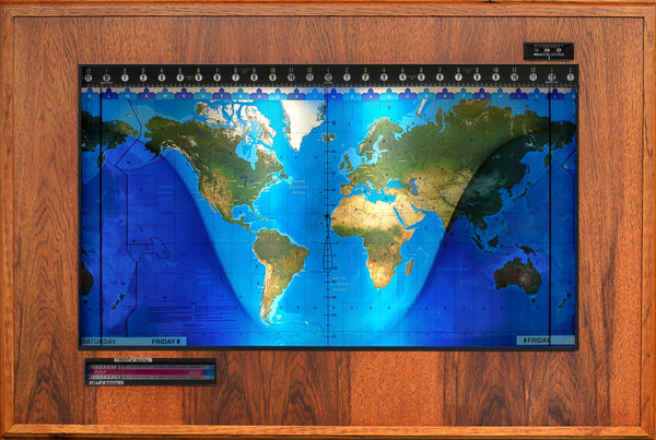 The Boardroom Geochron Topographical - Hickory Veneer