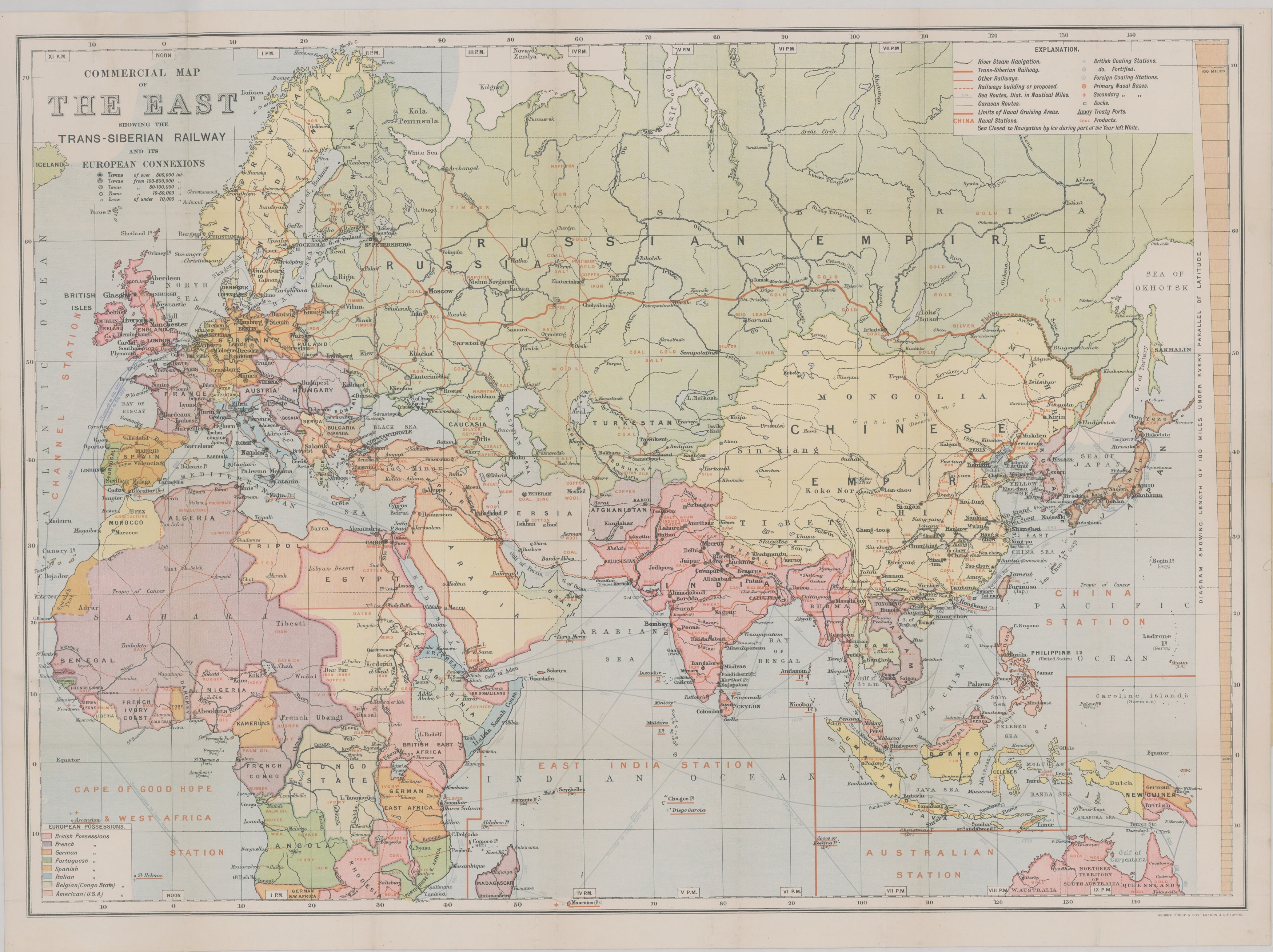 Trans Siberian Railroad Map