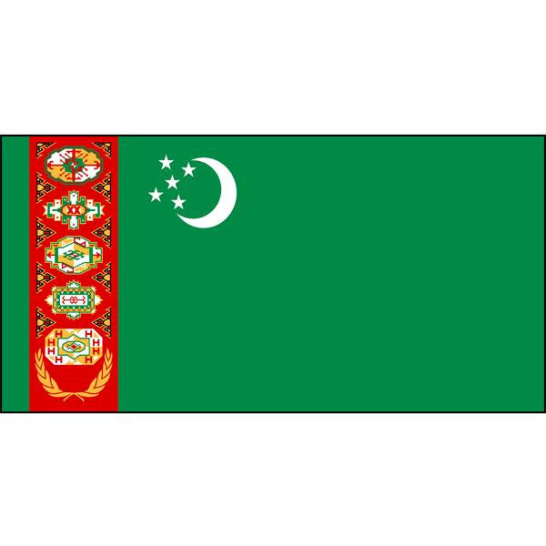 Turkmenistan Flag 1800 x 900mm