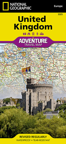 United Kingdom National Geographic Folded Map