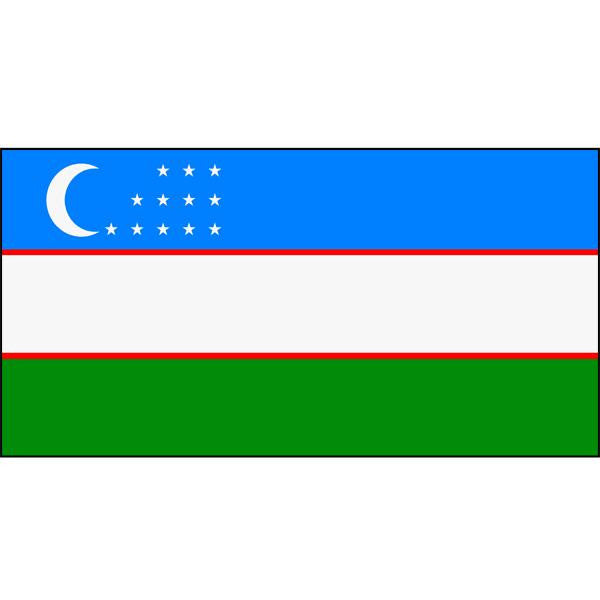 Uzbekistan Flag 1800 x 900mm