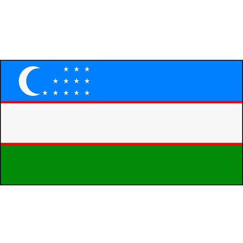 Uzbekistan Flag 1800 x 900mm