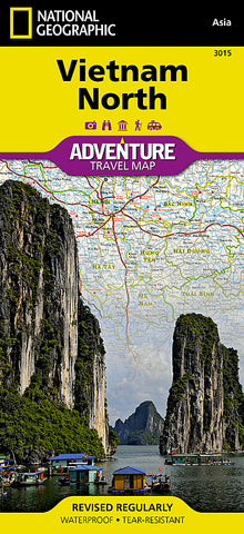 Vietnam North National Geographic Folded Map