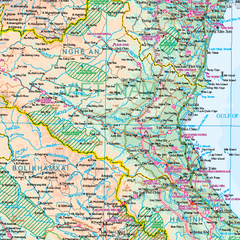 Vietnam Laos Cambodia ITMB Map