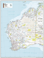 Western Australia Atlas of the World, 11th Edition, National Geographic Wall Map